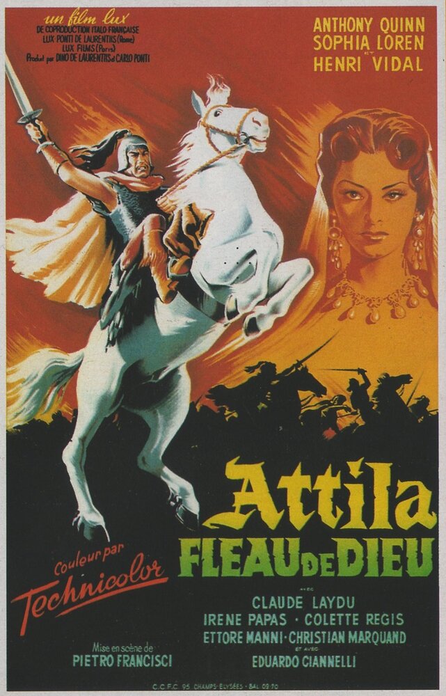 Аттила завоеватель (1954) постер