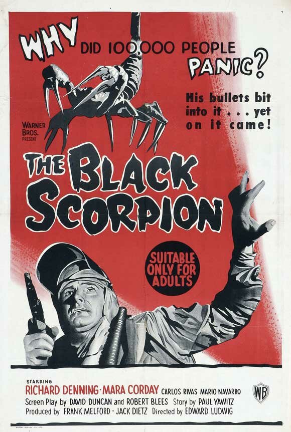 Черный Скорпион (1957) постер