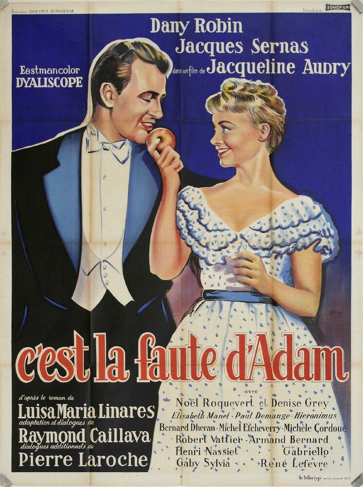 C'est la faute d'Adam (1958) постер