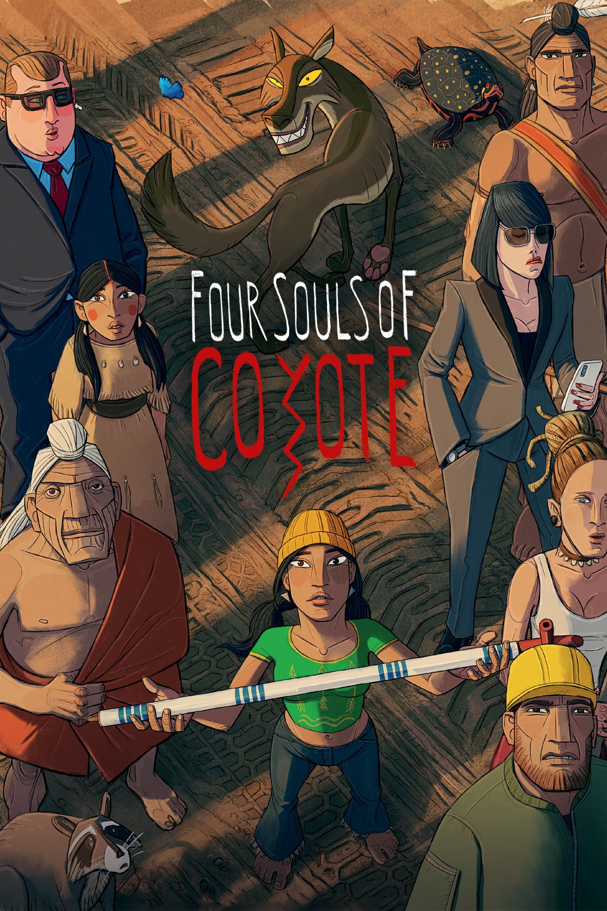 Четыре души Койота (2023) постер
